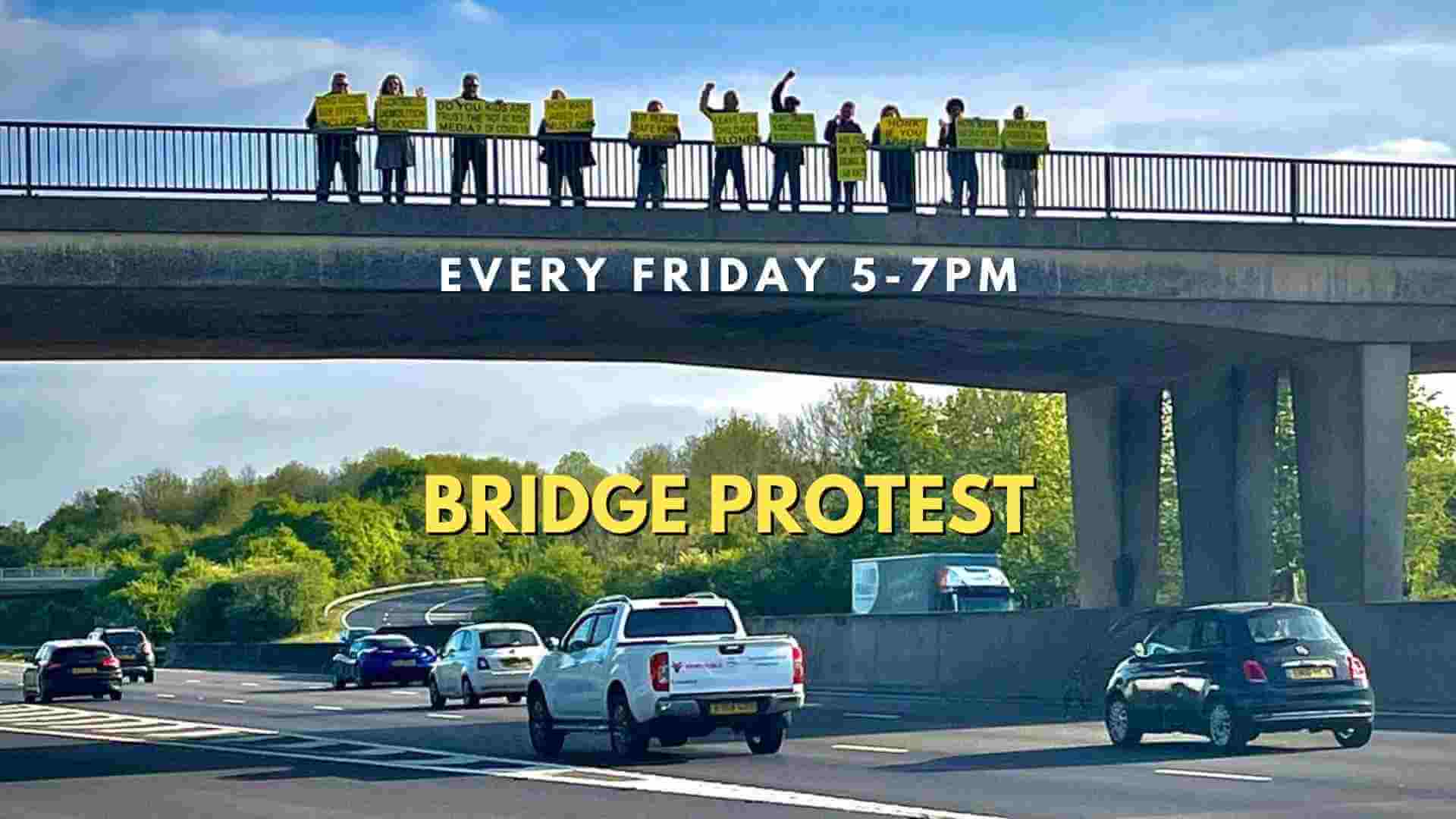 bridge protest glos